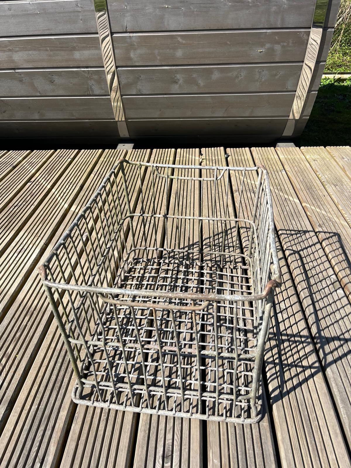 Antique Wire Crate - Etsy