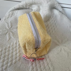 Cosmetic bag made of terry cloth, Boxy Bag