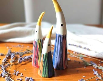 Splashwing Handmade Ceramic Bird Ornamental Figure