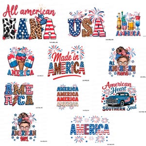 America SVG | Patriotic USA Cut File | 4th of July Cricut Design | Red White Blue | Freedom Flag| American Pride PNG