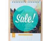 Calendar Photographic 2014 Coil Bound Paper Press Printed Canadian Handmade Just For You