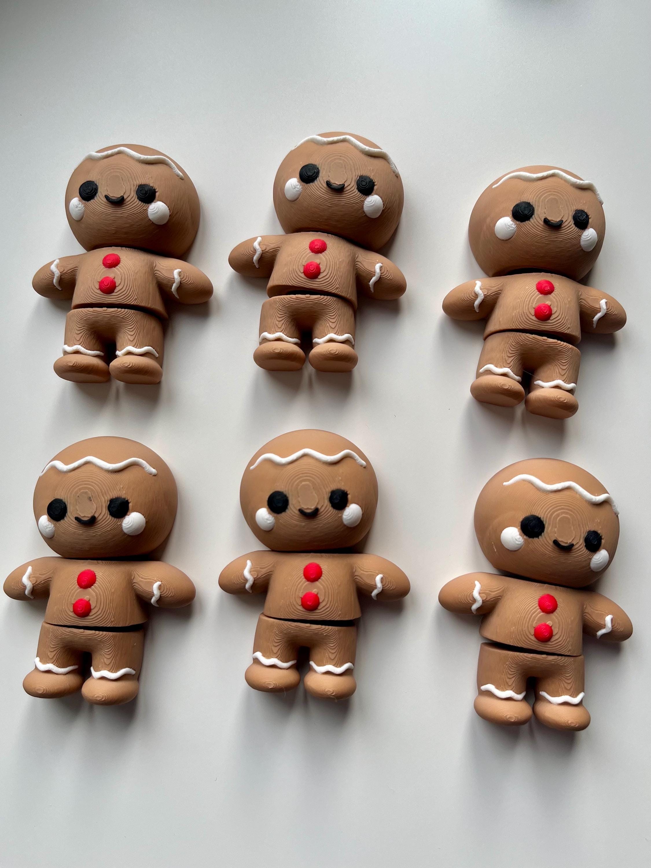 Gingerbread Man Fidget Toy - Festive - Christmas - Flexible. - Etsy