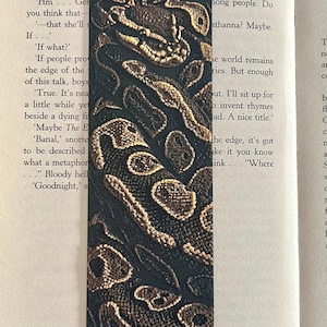 Royal Python Bookmark | 3D Printed Snake Bookmark | Ball Python Gift | Reptile Lover Gift | Snake Lover Bookish Gift