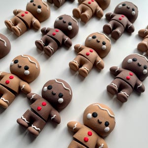 Gingerbread Man Fidget Toy - Festive - Christmas - Flexible.