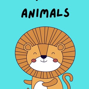 notebook of animals to color, for little boys and girls. 15 page book