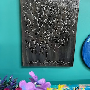 One of a kind, hand made, fractal wood art