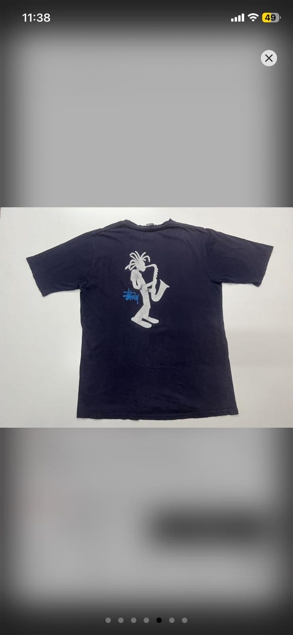 Vintage Stussy Saxophone Big Print Tees Made in USA - Etsy