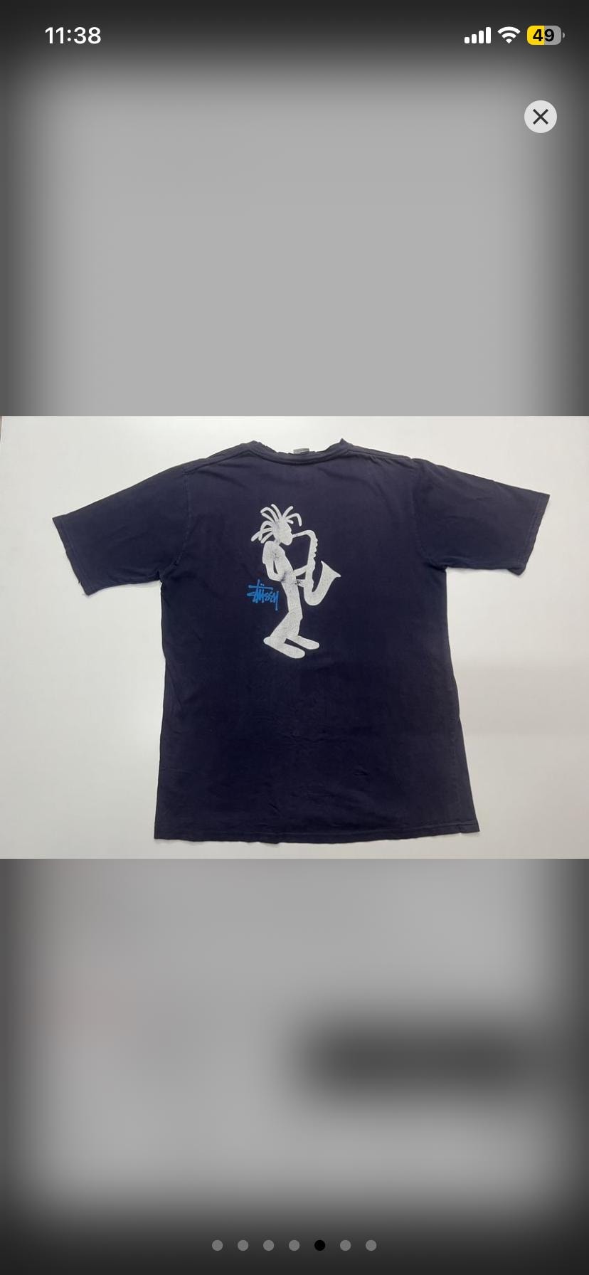 Vintage Stussy Saxophone Big Print Tees Made in USA - Etsy