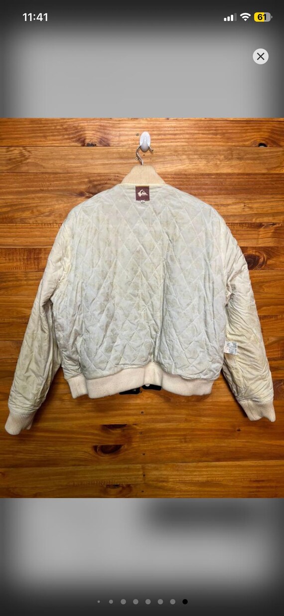 Quicksilver Wool Leather Varsity Jacket - image 5