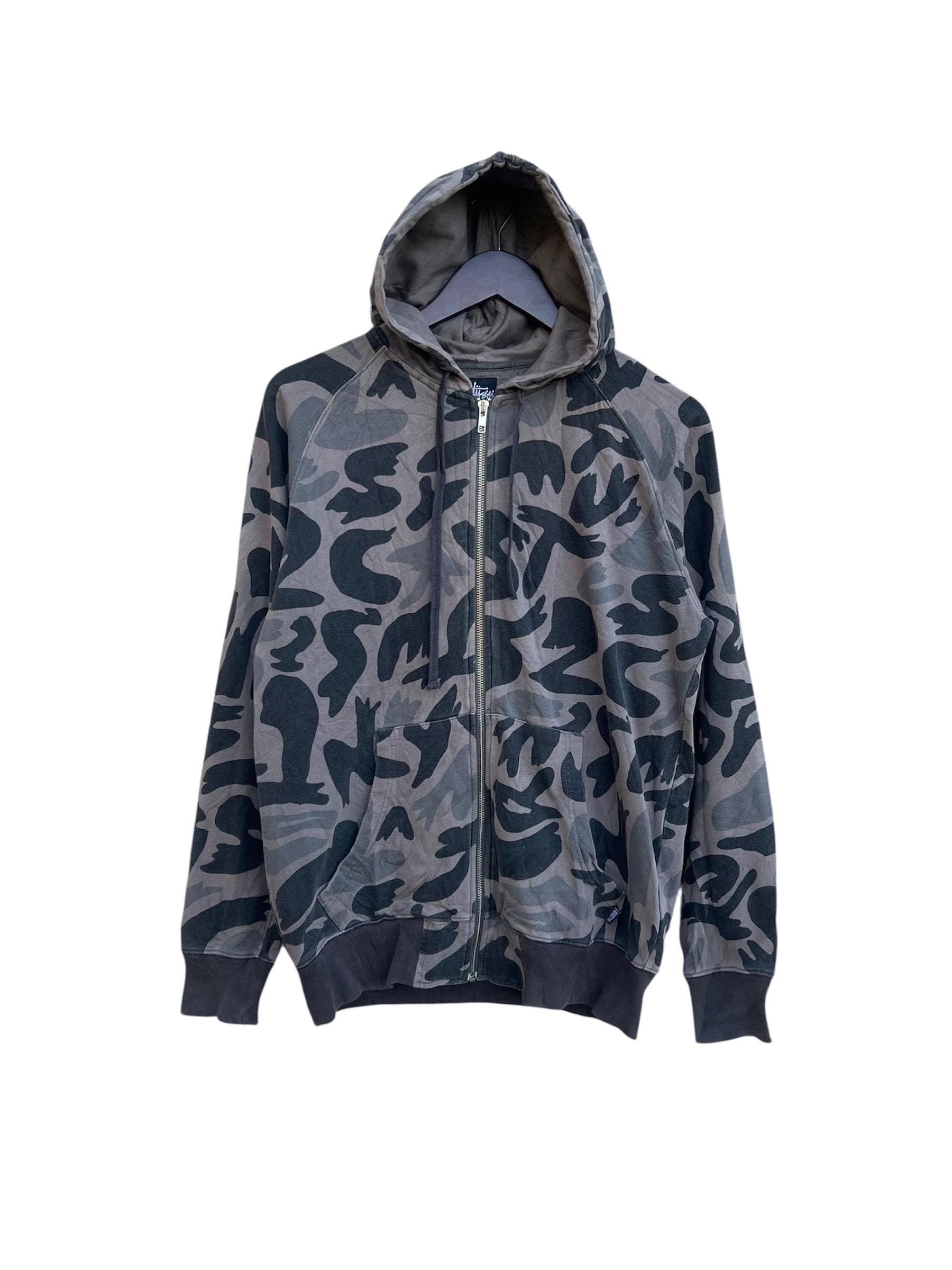 Stussy Crown Fullprint Stussy Zipper Hoodie - Etsy