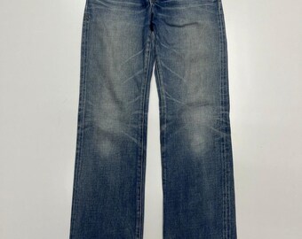 ヴィンテージ 日本製 セルビッジジーンズ ダメージ加工 ウエスト30インチ