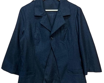 Yohji Yamamoto Coat In Laine Wool For Womens