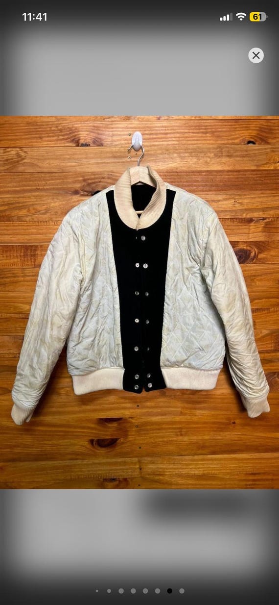 Quicksilver Wool Leather Varsity Jacket - image 6