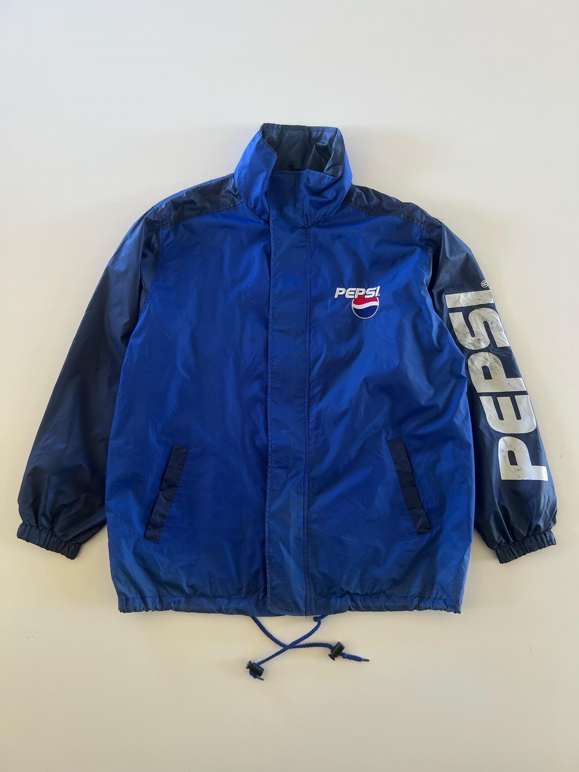 Vintage 90s Pepsi Cola Coach Jacket Navy Colour Sweater