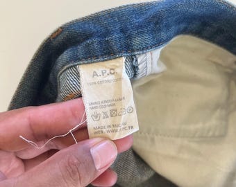 Vintage APC Distressed Denim Jeans Size 27” - Etsy