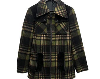 Vintage 90’ Wool Plaid Tartan Jacket