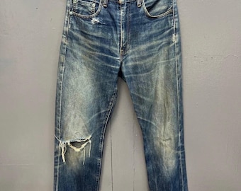 Vintage Levis Strauss Big E Lot J2 Selvedge Denim Jeans Size 28”