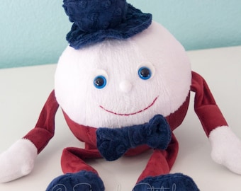 Peluche personalizado de Humpty Dumpty: peluche de cuento de hadas de 40 cm