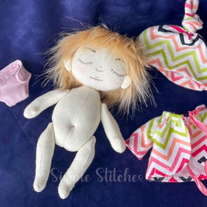 MADE TO ORDER Baby Boo Doll Fabric doll Soft Doll Toys Doll Custom Doll Baby Boo Doll Gingermelon Pattern image 7