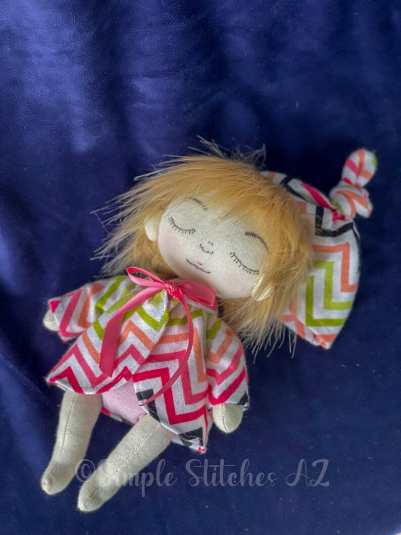 MADE TO ORDER Baby Boo Doll Fabric doll Soft Doll Toys Doll Custom Doll Baby Boo Doll Gingermelon Pattern image 4