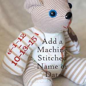 Personalize Toy or Bag: Add Machine Embroidered Name
