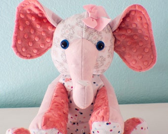 CUSTOM Stuffed Memory Elephant | Stuffed Elephant | Toys | Stuffed Animals | Memory Elephant