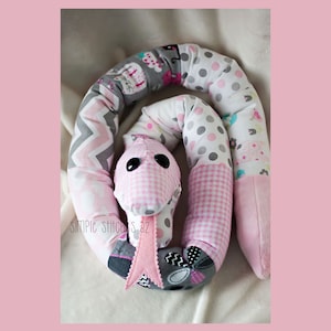 CUSTOM Slate the Scrappy Patchwork Snake Softie | Large Snake | Stuffed Snake | Toys | Funky Friends Factory Snake