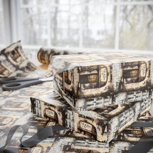 Paris Cafe Gift Wrap: Elegant French Themed Wrapping Paper