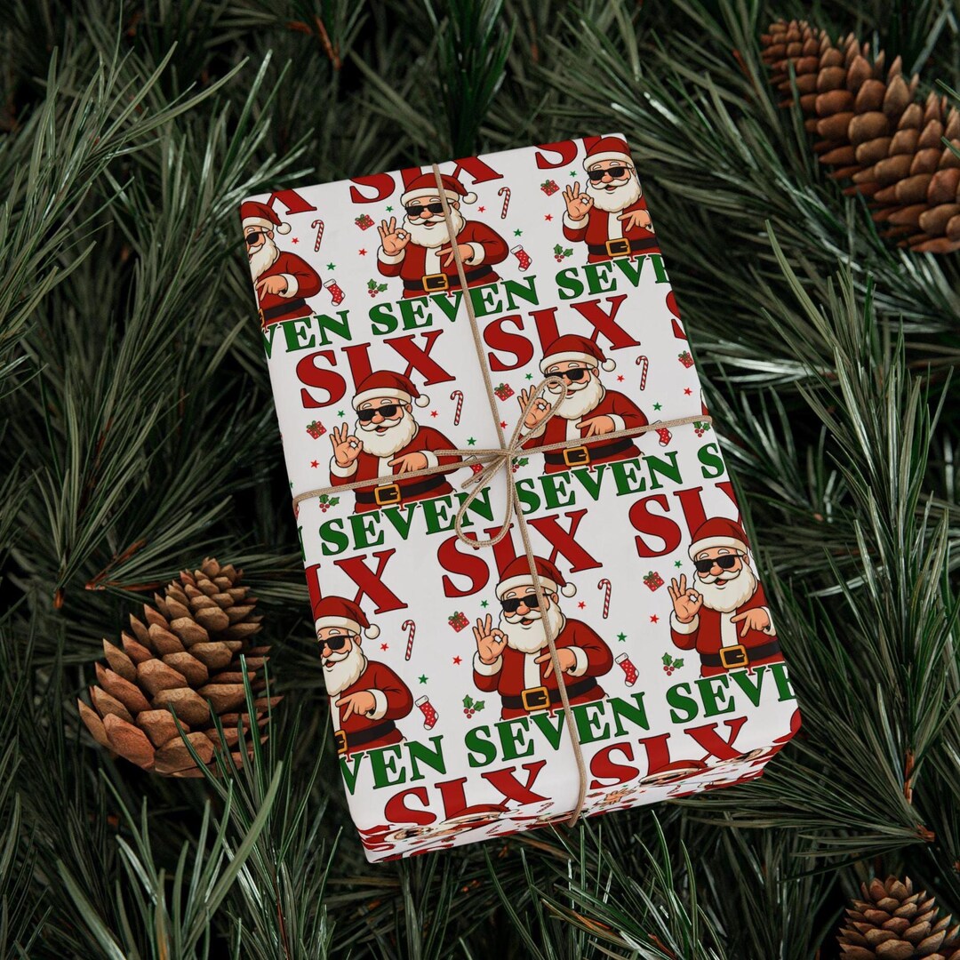 67 Rapping Paper Six Seven Christmas Wrapping Paper, 67 Meme Christmas Gift Wrap, Kids ...