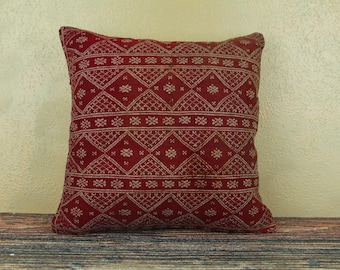Nomadic Kilim Pillow ,Bohemian Kilim Pillow, Turkish Kilim Pillow, Kelim Kissen, Antique Kilim Pillow, 18x18" Pillow Cover, Rug Pillow cover