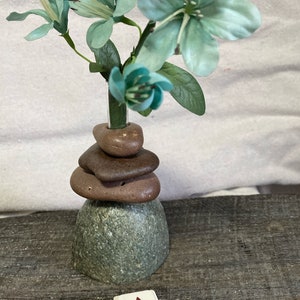 Bud Vase of Lake Superior Rock OR Rock and Driftwood Select a Specific Vase image 7
