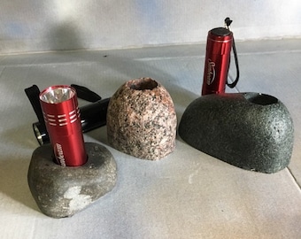 Flashlight Rocks for camping, guests, forts, emergencies and fun