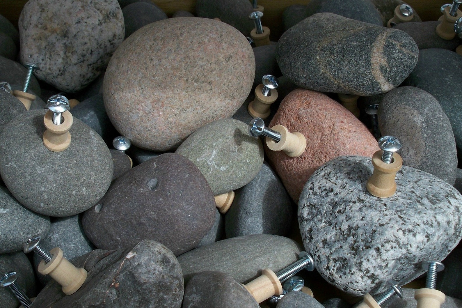 Rock Drawer Pulls from Lake Superior Etsy