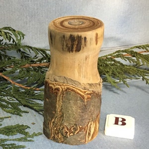 Apple Wood Hand Turned Vase image 1