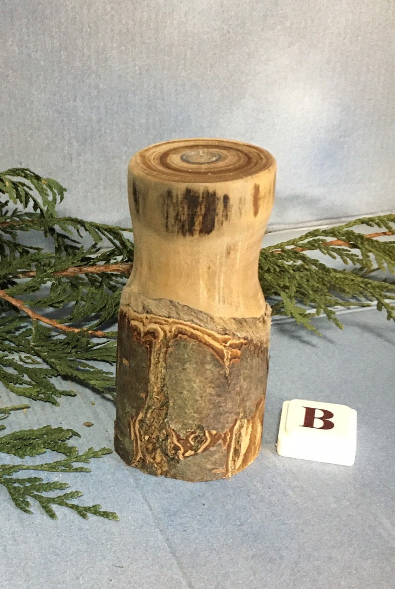 Apple Wood Hand Turned Vase image 1