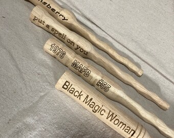 Wooden Wands; personalize as you wish;  whimsical, magic wands , Hand turned