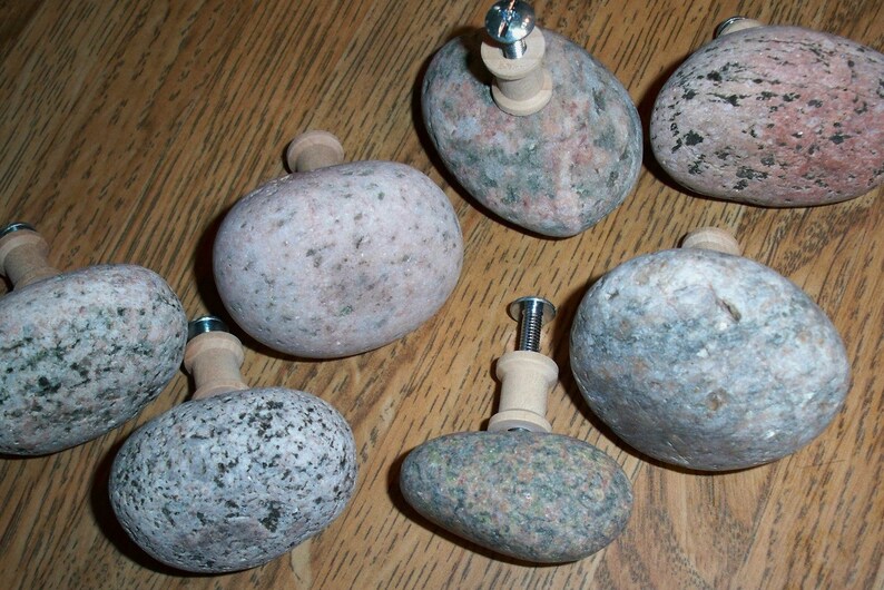 Rock Drawer Pulls from Lake Superior Etsy