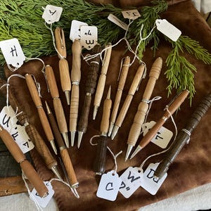 Hand-Turned Ball Point Pens of Wood by Mark