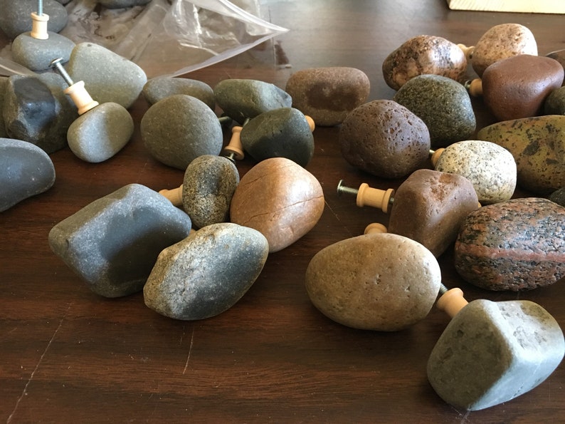 Rock Drawer Pulls from Lake Superior Etsy