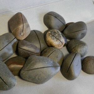 Card Holders Made of Lake Superior Rock, (card Rocks) Place Card ...