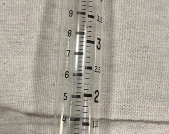 Replacement glass rain gauge vial