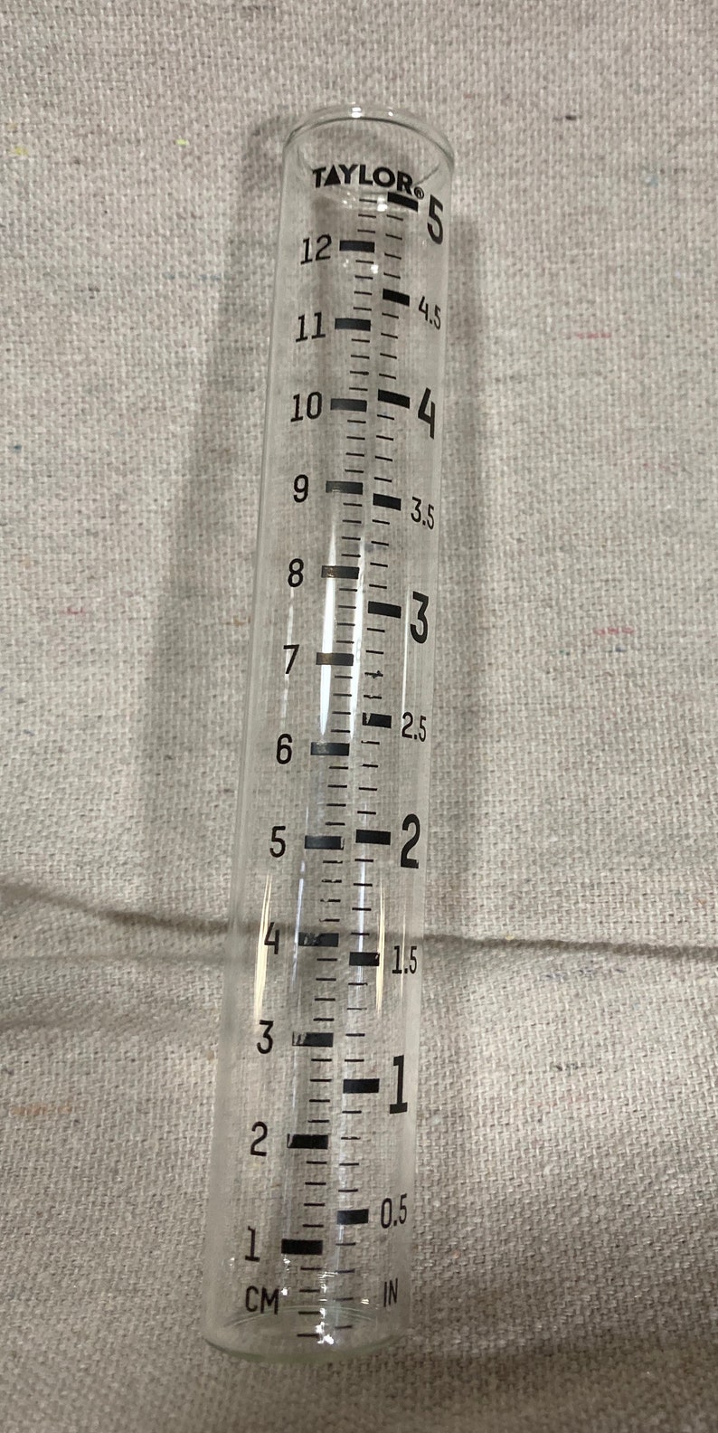 Replacement glass rain gauge vial image 1