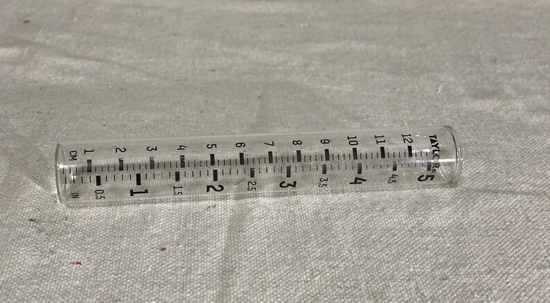 Replacement glass rain gauge vial image 3