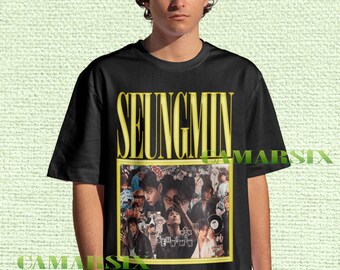 Seungmin Stray Kids Vintage Tee, 90s K-Pop Retro Shirt, Bootleg Style K-Pop Sweater, K-Pop Fan Apparel Tees, Seungmin Comfort Colors Merch
