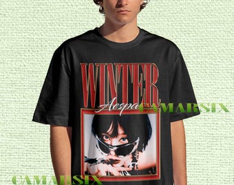 aespa winter ヴィンテージ風　Tシャツ aespa winter ヴィンテージ風 Tシャツ aespa winterビンテージ風 T