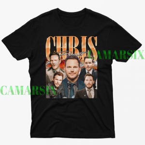 CHRIS PRATT Retro T-shirt - Chris Pratt Vintage Shirt, Chris Pratt 90&#39;s Homage Tees, Chris Pratt Tribute Shirt, Funny Chris Pratt Fans Gift
