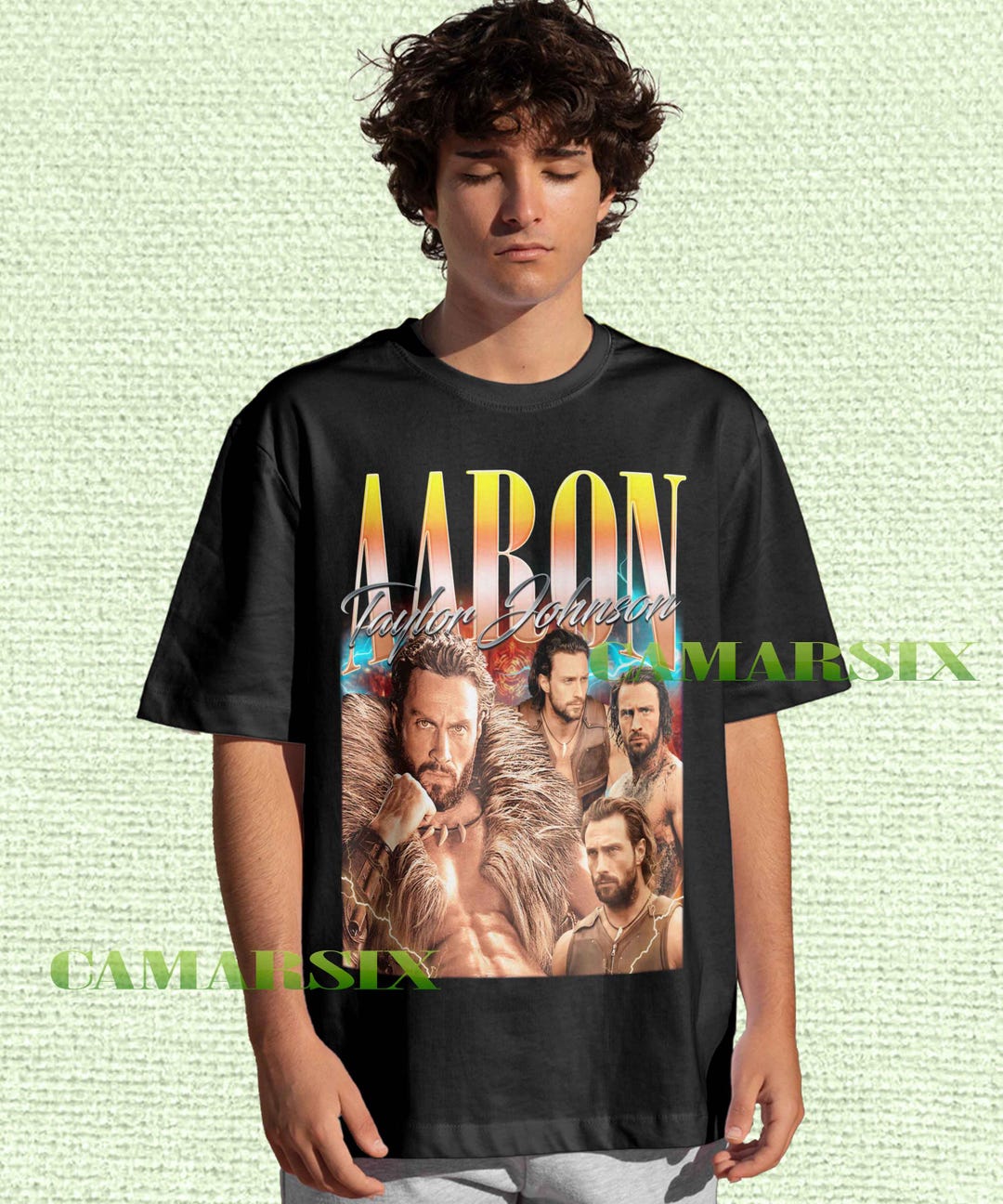 Retro Aaron Taylor Johnson Shirt, Aaron Taylor Johnson Tshirt, Aaron ...
