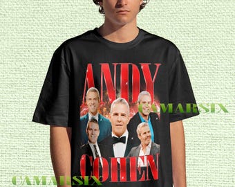 Camiseta vintage de presentador de Andy Cohen, camiseta homenaje a Andy Cohen, camisetas de fan de Andy Cohen, suéter retro de los 90 de Andy Cohen, regalo de merchandising de Andy Cohen