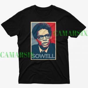 Vintage shirt THOMAS SOWELL, T-shirt Thomas Sowell Hommage, T-shirts Thomas Sowell fan, Thomas Sowell retro shirt jaren 90, Thomas Sowell merchandise cadeau