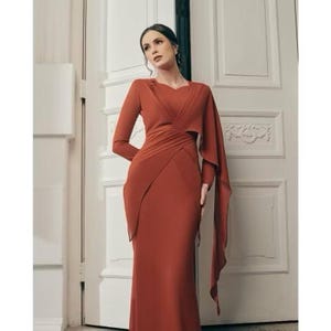 Long dress woman, eid dress, nikah dress, bridesmaid dress, modest dress, ramadhan dress, gift dress, long sleeve dress, wedding dress